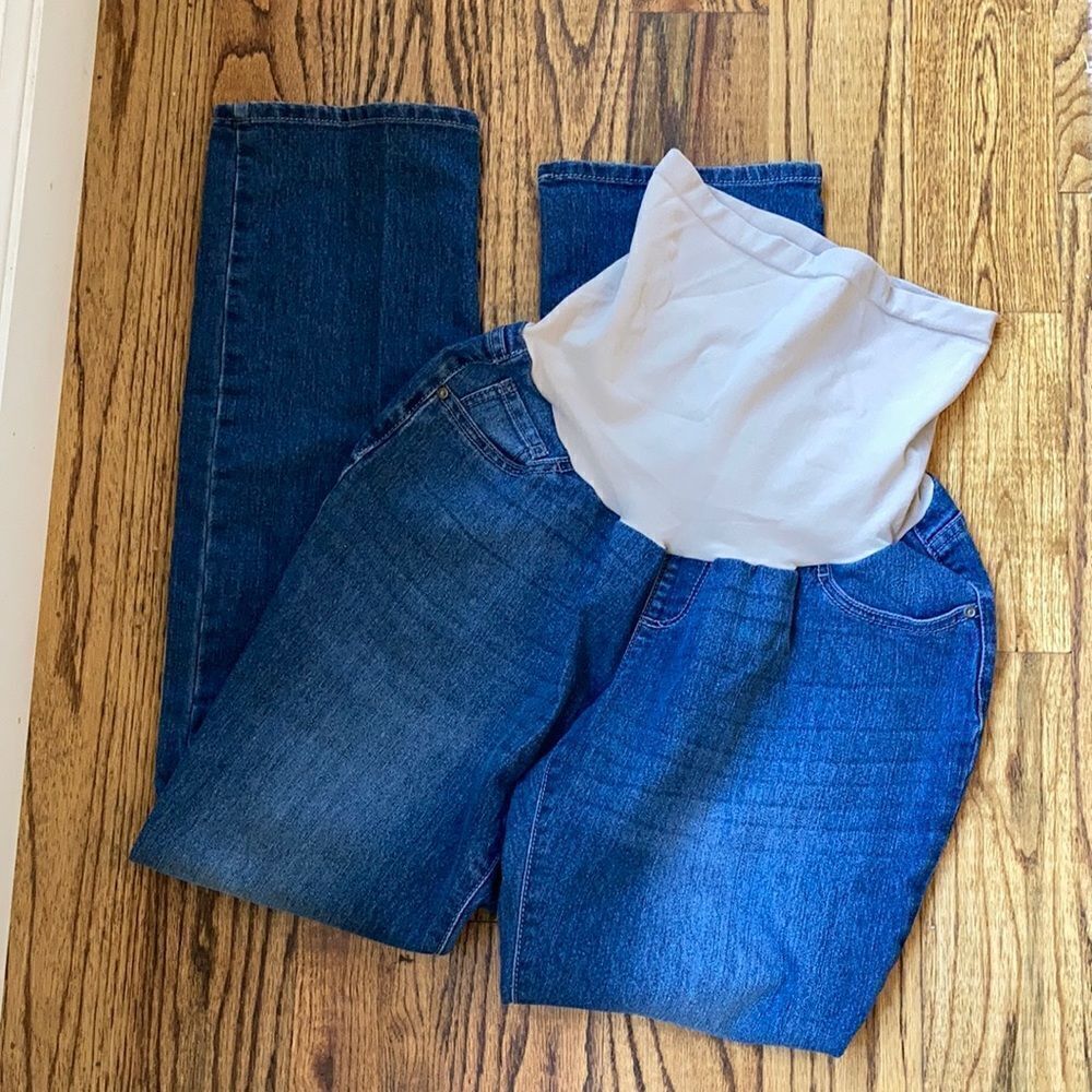 Oh Baby By Motherhood Medium Wash Maternity Jeans Size L